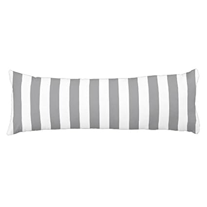Amazon Com Unique Gray Stripe Body Pillow Pillowcases For Kids
