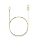 Anker 3ft Nylon Braided USB Cable with Lightning Connector [Apple MFi Certified] for iPhone 7 / 7 Plus / 6s / 6s Plus / 6 / 6 Plus, iPad Pro Air 2 and More (Golden)