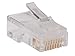 TRIPP LITE 100 Pack RJ45 Plugs Round Solid Stranded Conductor 4-Pair Cat5e Cable (N030-100),Multicolor