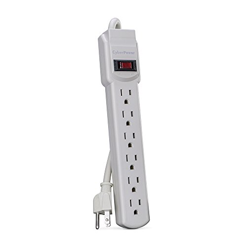 CyberPower GS60304 Power Strip 6-Outlets 3-Foot Cord White