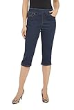 Rekucci Womens Ease in to Comfort Fit Stretch Jean Capri