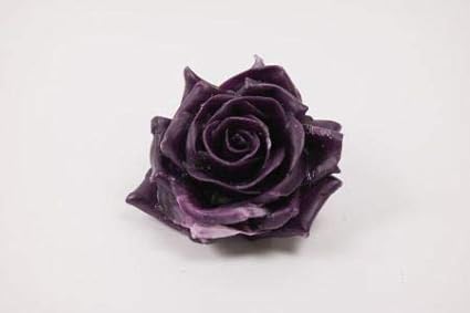 INNA Glas - Set 72 x Wachsrose, violett, Ø 10 cm - Deko Rosenköpfe/Künstliche Blüten