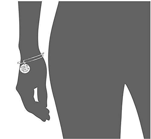 yellow chimes sister message steel collection charm bracelet for girls (silver)(ycssbr-223sis-sl)