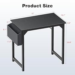 DUMOS 32 Inch Small Computer Office Desk Modern