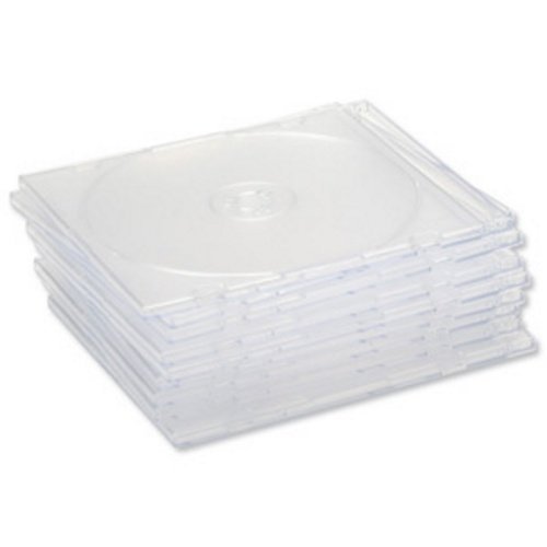 Compucessory CD Case Slimline Jewel for 1 Disk W125xD5xH124mm Clear Ref 442463 [Pack 50]