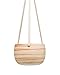 Mkono Ceramic Hanging Planter Macrame Plant Holder 5 Inch Cute Succulent Cactus Pot with Cotton Rope Hanger for Indoor Outdoor Decor, 2 Pack