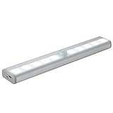 Portable Wireless Motion Sensor Night Light under Cabinet Lighting Bar,MAZ-TEK Led Closet Light Stick On anywhere for Kitchen,Strip,Stairway(Rechargeable)
