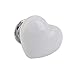 Heart Shaped Door Drawer Bin Handle Pull Knob Hardware White S
