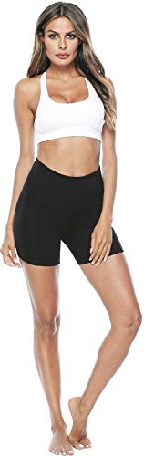Persit Korte sportlegging voor dames, yogabroek, workout shorts, hoge taille, sportlegging met zakken - Image 6