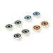 MagiDeal Oval Flat Back Plastic Eyes 8mm Iris for Porcelain or Reborn Dolls Making DIY Supplies Pack of 4 Pairs