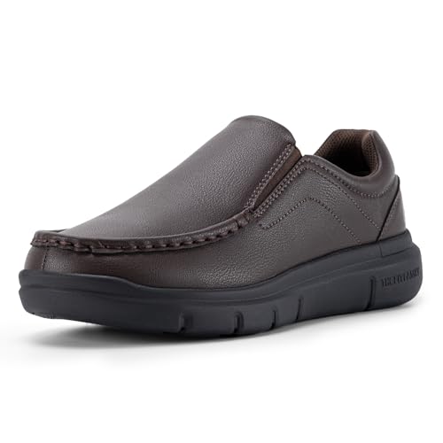 FitVille Wide mens Loafer formal shoes for men Business Casual Shoes - EasyWalk V1