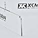 XCMAN Snowboard Ski Waxing Plastic Scraper 4mm Thick(Clear) - Corner Notch for Edge Cleaning - 2pack