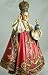 Roman Infant Of Prague With Cross Royal Red Robes 2 x 6 Inch Resin Stone Tabletop Figurine  