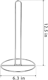 OBODING Paper Towel Holder Stand Stainless Steel Silver 12.5 in view 6