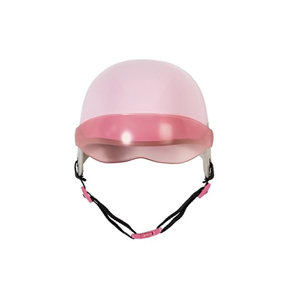 BABY born 825914 City Scooterhelm Puppenhelm mit verstellbarem Visier und Riemen, Puppenzubehör 43 cm, rosa – Bild 4