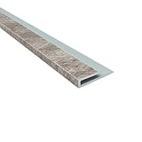 Fasade 4-Foot J-Trim Crosshatch Silver