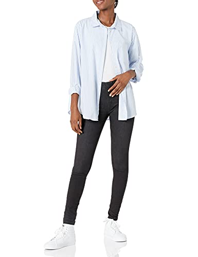 AMAZON ESSENTIALS WOMEN’S PULL-ON KNIT JEGGING (AVAILABLE IN PLUS SIZE), WASHED GREY, LARGE SHORT