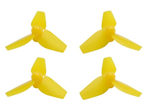 Plastic 3-Blade Propeller 40mm/1.5mm Shaft CW/CCW Set (Yellow)