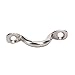 Amarine Made Stainless Steel Bimini Boat Top PAD Eye, Eye Straps, Tie Down, Kayak Deck Loops, Tie Down Anchor Point, footman's Loop for Kayak Canoe Rigging (6-Pack)
