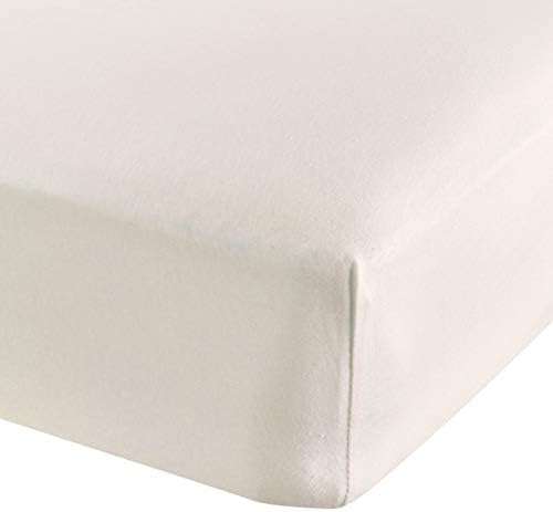 Abstract Baby Solid Jersey Knit Fitted Crib Sheet (28" X 52", Beige)