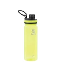 Takeya 50265 Tritan Sports Water Bottle with Spout Lid, 24 oz, Wild Lime