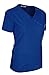 MedPro Women's Solid Medical Scrub Set Mock Wrap Top and Cargo Pants Royal Blue M