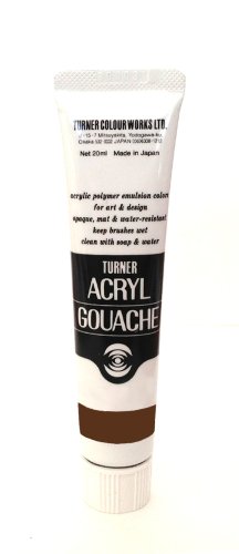 Turner Colour Works Acryl Gouache Artist Acrylic Paint - Single 20 ml Tube - Raw Umber