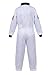 Haorugut Astronaut Costume for Kids Space Suit Role Play Dress up Costume White XL