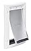 PetSafe Plastic Pet Door Small with Soft Tinted Flap, Paintable White Frame, for dogs under 15 lb primary