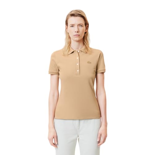 Lacoste WomensL.12.D Slim Fit Stretch Mini Pique PoloViennese40
