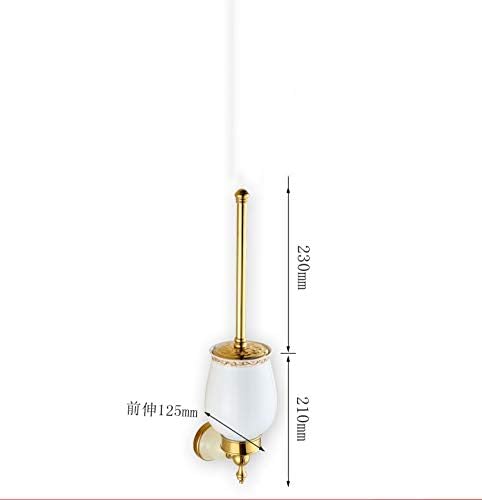 GZF Toilet Brush Set brush antique bathroom toilet brush set gold jade base copper gold toilet brush
