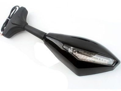 2x Motorcycle Side Mirror Motorbike Rear View Left & Right Side View Mirrors Installed On Fairing Fit For 2008 2009 2010 Buell 1125R - Thumbnail 3