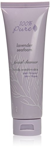 100% pure: organic lavender seafoam facial cleanser, 3.…