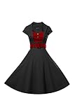 iLover Women's Classy Vintage Audrey Hepburn Style 1940's Rockabilly Evening Dress