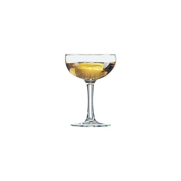 Arcoroc Elegance Champagner Tasse 160 ml, ohne Füllstrich, 12 Tassen