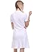 makeitmint Women's Solid Casual Short Sleeve Pique Polo Dress