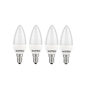 wipro 5W e14 LED Bulb, Pack of 4 (Garnet)