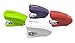 PraxxisPro Mini Staplers with Box of 500 Staples and Built in Staple Remover, Staples 2 to 18 Sheets. Set of 4 (Red, Purple, White, Green) …
