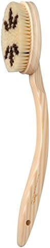 Hinoki Pure Wood Handle Natural Horsehair Hog hair Mix Body Back Brush Medium