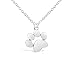 Paw Print Necklace, Thoughtful Dog Jewelry for Women, Unique Dog Paw Pendant Necklace, Perfect present for Birthday, Christmas, Special Occasions, Gift Ready (Silver Tone)
