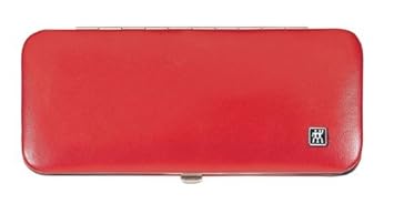 ZWILLING Classic Etui Maniküre Pediküre Pflege Reise Nagel-Set 5-tlg. Mann Frau Pflege Hände Füße Rahmenverschluss rot Nagels