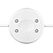 BCQLI US Plug 3Core Lamp Cord Has Button Switch, Plug, Stripped Ends Ready for Wiring -9.8 Feet White