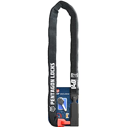 PENTAGON Bike Chain Key Lock Patented Gold Secure Heavy Duty