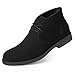 GM GOLAIMAN Men's Chukka Boots Casual Suede Lace up Dersert Shoes Black 11