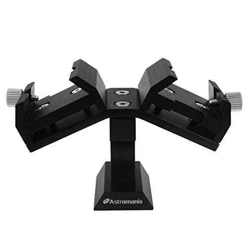 Astromania Dual Finder Scope Mount, Finderscope Mounting Bracket with Double Finder Mount Bracket - Adjustable Metal Aluminum Telescope Finder Bracket Installation of Red Dot Finderscope for Telescope