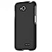 Generic LG Optimus L70 (Metro PCS) Slim Light Hybrid Snap On Non-Slip Matte Hard Case Protex Rubberized Rubber Coating Protective Case - Black - Retail Packaging