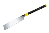 Tajima JPR-265R Japanese Precision Woodworking Rapid Pull Hand Saw with a Straight Elastomer-Wrapped Handle - Quick Release Triple Edge Blade has 16 TPI - 265mm