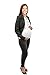 Evfalia Soft Cotton Over-The-Belly Maternity Leggings for Pregnant Women. Many Sizes S-XXL. (Large, Grey)