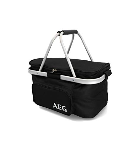 AEG Automotive 26 Liter Kühlkorb KS26 Einkaufskörbe Isolierkorb Picknickkorb Thermotasche Kühltasche Thermo Tasche Kühlbox