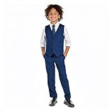 Marvelous World Boys' Suits Slim Fit Vest Set 2